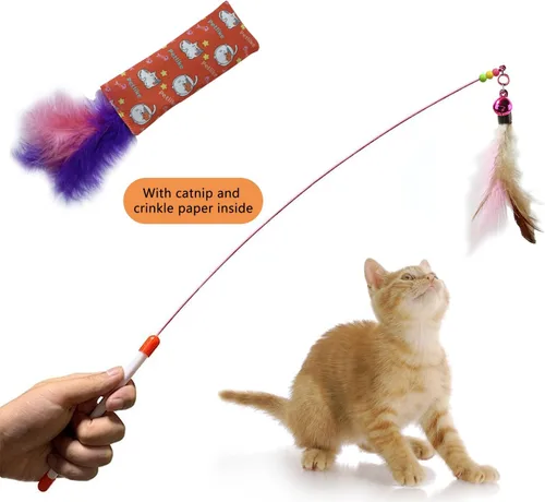 Miniatura 2 de PetLike Túnel para gatos (con juguete interactivo para gatos y juguete de hierba gatera) para gatos de interior, tubo plegable para mascotas, gris