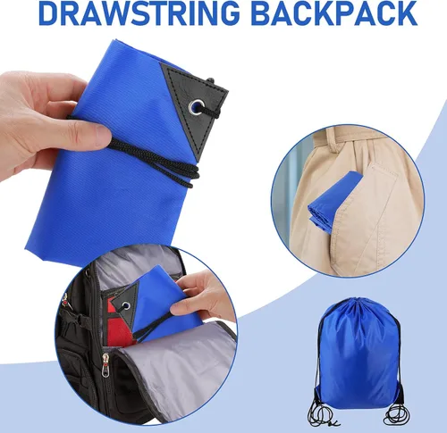 Miniatura 4 de Bolsas con cordón para gimnasio, NegroAzul, Moda