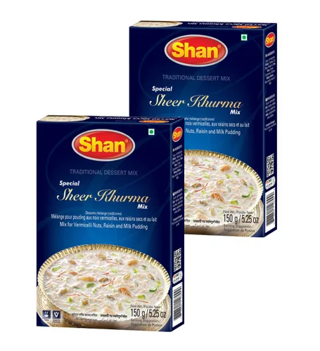 Miniatura 42 de Shan Polvo de crema de mango, 7.05 oz, postre esencial para cualquier ocasión, apto para vegetarianos, bolsa hermética en una caja (paquete de 3)