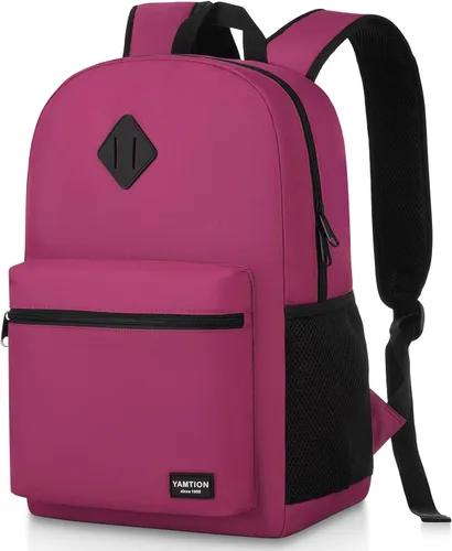 Miniatura 10 de YAMTION Mochila escolar, mochila clásica unisex para adolescentes con puerto USB para escuela secundaria, universidad, oficina, trabajo, viajes