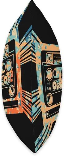 Miniatura 2 de Retro Cassette Tape 70s 80s 90s HipHop Radio Audio Art Throw Pillow