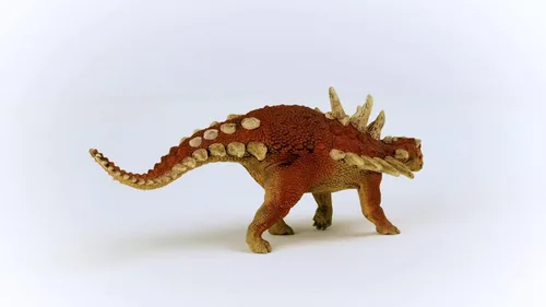 Miniatura 3 de Schleich Dinosaurios - Figura de dinosaurio Gastonia de 17,8 cm realista – Figura de juguete educativo y detallado de dinosaurio rojo jurásico