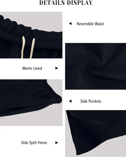 Miniatura 2 de Women's Casual Sweatpants Baggy Straight Leg Pants Fall Winter Joggers with Pockets
