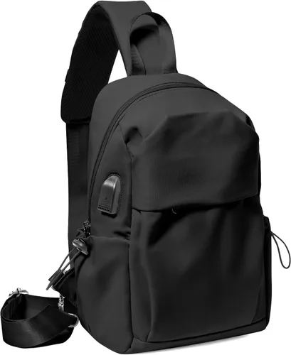 Miniatura 17 de SEAFEW Mochilas tipo bandolera tácticas, negro - pequeño, Mochilas Sling