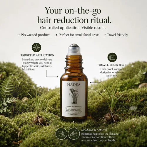 Miniatura 3 de Aceite Cyperus Rotundus para reducir y ralentizar el crecimiento no deseado del cabello, para SOP, Hirsitusim, cualquier cabello no deseado