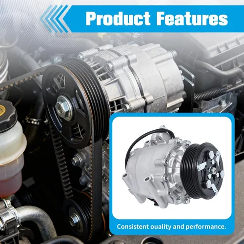 Miniatura 7 de LABLT Reemplazo del compresor del A/C para Civic 1.7L 2002 2003 2004 2005 Reemplazo para CO 4914AC