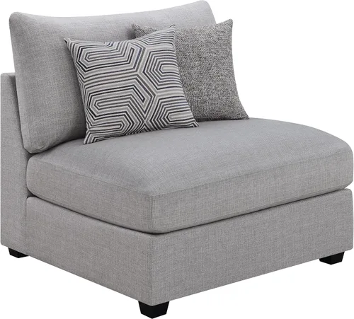 Miniatura 6 de Coaster Home Furnishings Cambria - Sofá modular tapizado de 5 piezas con otomana de almacenamiento, patas redondeadas y almohadas decorativas