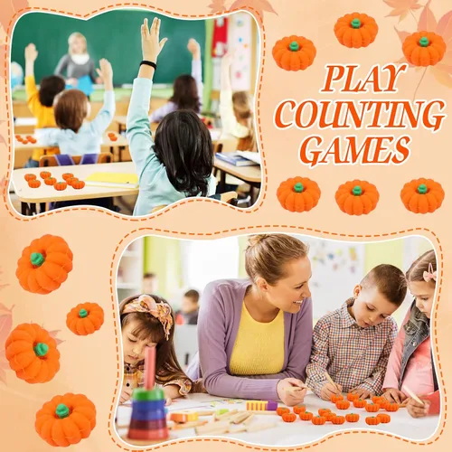 Miniatura 4 de FOIMAS 30 borradores de calabaza 3D, mini borrador de goma de calabaza para niños, estudiantes, Halloween, otoño, Acción de Gracias, fiesta, 33