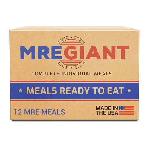 XMRE Comidas gigantes listas para comer (MRE) | Ración de grado militar | Vida útil prolongada | Sin refrigeración | Para las fuerzas del orden,