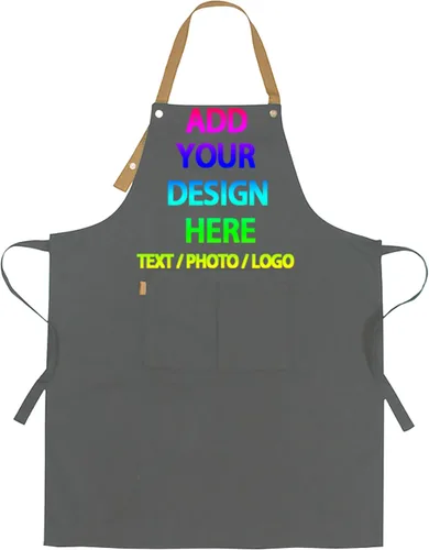 Miniatura 16 de Delantal personalizado personalizado para mujeres/hombres, delantales de cocina ajustables para estilistas de peluquería, delantales impermeables