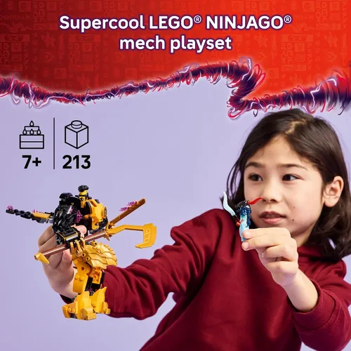 Miniatura 2 de LEGO NINJAGO Arin's Spinjitzu Battle Mech - Juego de construcción Ninja para niños a partir de 7 años - con minifiguras Arin, Baby Ryu y villano