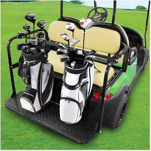 Miniatura 7 de 10L0L Soporte para bolsa de carrito de golf para 2+2 asientos traseros, accesorio universal sin perforaciones para Club Car EZGO Yamaha con tubo