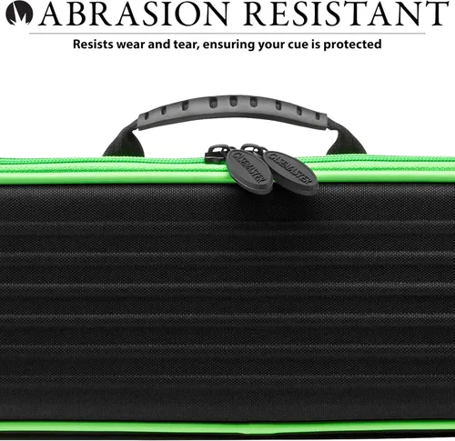 Miniatura 6 de Casemaster Parallax - Estuche para taco de billar/billar 600D Oxford de poliéster pesado e interior acolchado, capacidad para 1 taco completo de 2