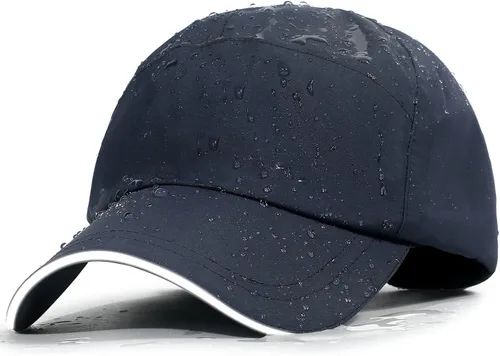 Gorra de béisbol impermeable para hombre, sombrero de lluvia plegable para correr al aire libre, sombrero de pesca solar