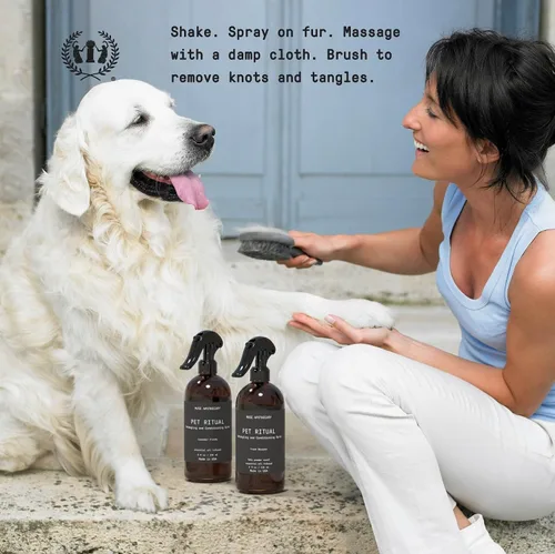 Miniatura 4 de Muse Apothecary Pet Ritual - Aerosol desenredante para perros y gatos, espray desenredante para mascotas, acondicionador desenredante en aerosol