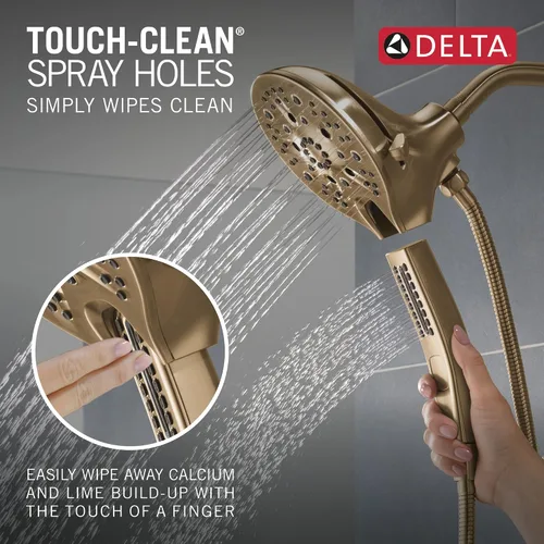 Miniatura 7 de Delta Faucet Tetra 17 Series - Juego de grifo dorado de doble función para bañera y ducha con cabezal de ducha 2 en 1 In2ition con rociador de mano