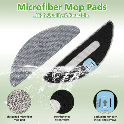 Miniatura 4 de Piezas de repuesto para iRobot Roomba Combo i5, i5+, j5, j5+ robot aspirador, kit de accesorios: cepillos de goma dobles multisuperficie + 4 filtros