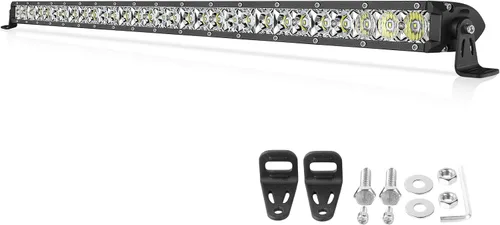 Miniatura 8 de OFFROADTOWN Barra de Luz LED de 6 Pulgadas de Una Sola Fila Focos LED Delgados para Conducción Todo Terreno Luces de Niebla de Trabajo Luz Spot