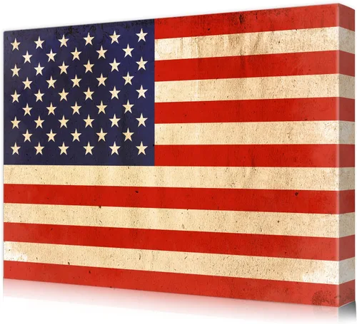 Miniatura 47 de DECORARTS - Arte de pared rústico de la bandera del estado de Arizona, fabricado en Estados Unidos, impresión de lienzo giclée de archivo, lienzo