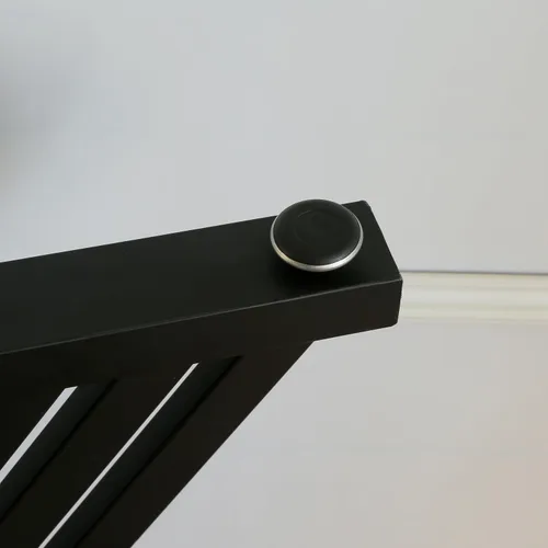 Miniatura 7 de Patas triangulares de metal de 28 pulgadas, base de escritorio resistente para bricolaje Heavy-duty Carbon Steel, Matte Black Finish