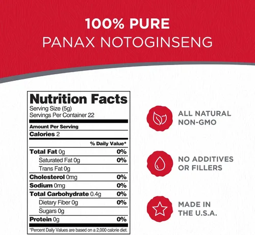 Miniatura 2 de Dairyland Management Pure Panax Notoginseng Powder - 100% natural, mejora el bienestar Tienchi Powder - Ideal para batidos, tés, remedios herbales