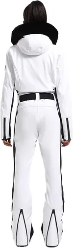 Miniatura 97 de GSOU SNOW Traje de esquí para mujer, traje de nieve de una pieza, para snowboard, delgado, aislante, impermeable, resistente al viento