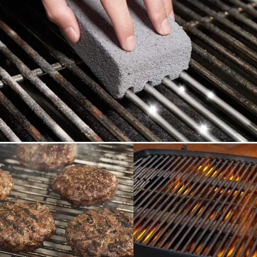 Miniatura 5 de Bloque de ladrillos de limpieza para plancha, limpieza de parrilla resistente, ladrillos de piedra, cocinas de parte superior plana, limpiador