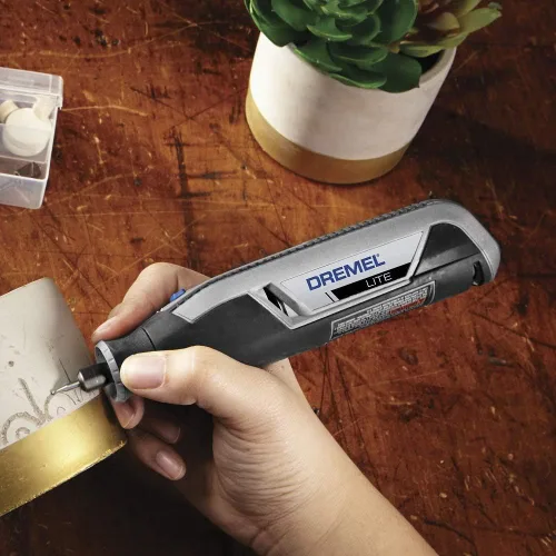 Miniatura 11 de Dremel Lite 7760 N/10 - Herramienta rotatoria inalámbrica de iones de litio de 4V, kit multipropósito de velocidad variable, carga USB, cambios