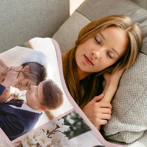 Miniatura 3 de SalaGraphics Manta personalizada con fotos, texto, regalos personalizados para parejas, mantas con fotos con mis propias fotos, mantas 5 Fotos