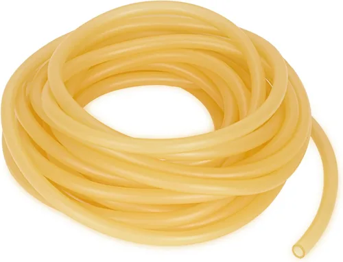 Miniatura 12 de StonyLab Tubo de goma, tubo ámbar de látex puro, tubo de goma natural de 3/8 pulgadas (0.354 in) de diámetro exterior de 1/4 pulgadas (0.236 in)