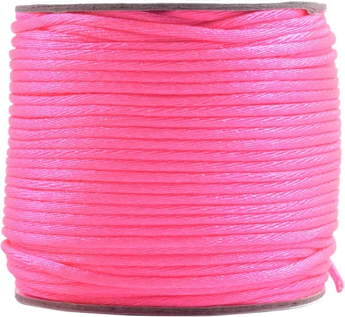 Miniatura 105 de KONMAY 80 Yardas 1.0mm Cordón Rattail de Nylon Satén Seda Trim Hilo para Cuentas para Nudos Chinos, Kumihimo, Trabajo con Cuentas, Macramé, 2-Azul