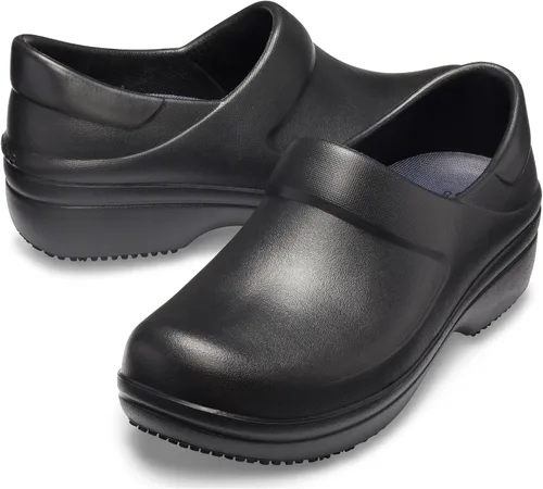 Miniatura 9 de Crocs Zuecos Neria Pro II para mujer, zapatos de trabajo antideslizantes, Negro