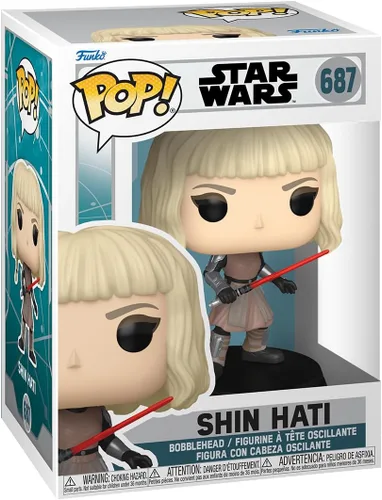Funko Pop! Vinyl: Star Wars Ahsoka - Shin Hati - Figura de vinilo coleccionable - Idea de regalo - Producto oficial - para niños y adultos - Fans de