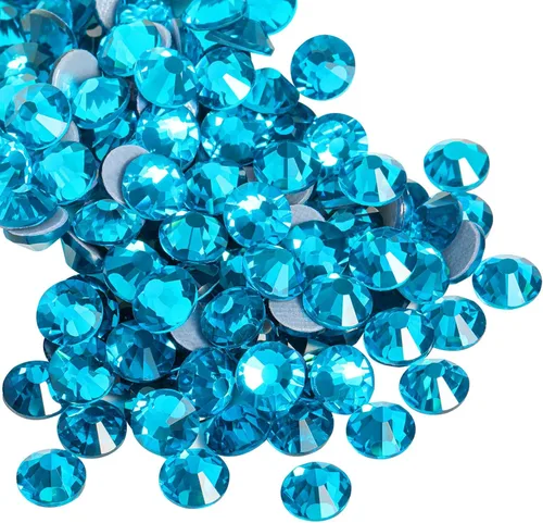 Miniatura 63 de Beadsland Hotfix - 2880 diamantes de imitación de cristal con parte trasera plana para manualidades, ropa, decoraciones de bricolaje, cristal AB
