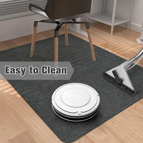 Miniatura 7 de Placoot - Alfombrilla de escritorio para silla de oficina para suelo de madera dura y baldosas, alfombrilla grande antideslizante para sillas