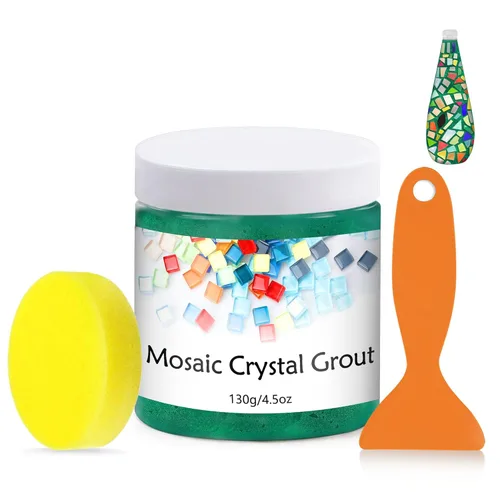 Miniatura 15 de Lechada de mosaico de cristal, herramientas de azulejos de mosaico, accesorios de azulejos de mosaico – Esencial para el empastado hecho a mano