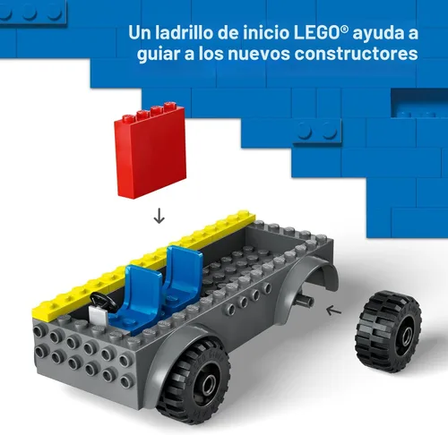 Miniatura 3 de Camión de Bomberos con Escalera de LEGO City - Juguetes de Camiones de Bomberos con 2 Minifiguras de Bomberos, Guía Digital para Niños y Niñas
