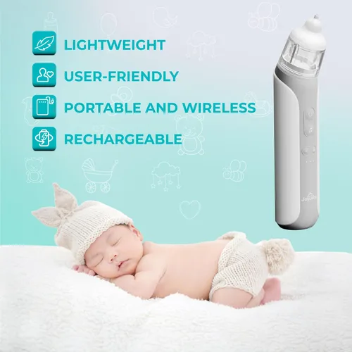 Miniatura 7 de Aspirador nasal eléctrico para bebés, máquina de succión de nariz para recién nacidos, niños y adultos, aspiradora automática de grado hospitalario