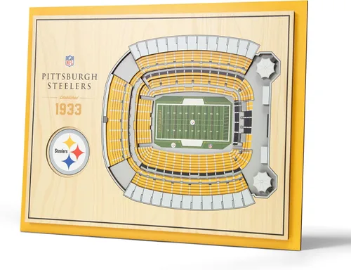 Miniatura 25 de YouTheFan Arte de pared de 5 capas con vista del estadio de la NFL