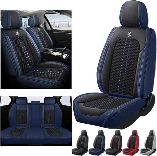 Miniatura 11 de Juego de 2 fundas de asiento delanteras para Volvo XC40 Recharge Pure Electric 2021-2023, fundas antideslizantes de seda de hielo y cuero