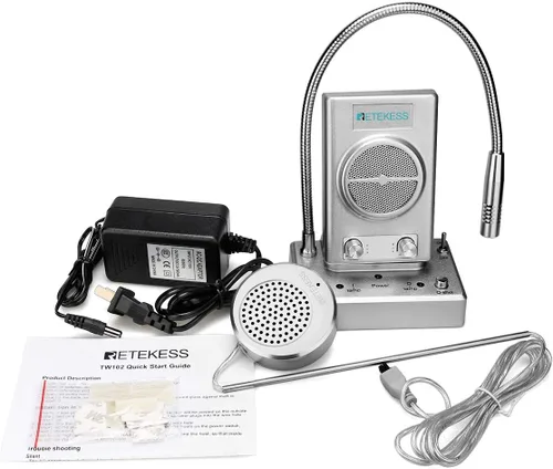 Miniatura 9 de Retekess TW102 Intercomunicador de ventana, sistema de intercomunicación, micrófono de 8 M, micrófono inalámbrico de conexión, altavoz para escuela