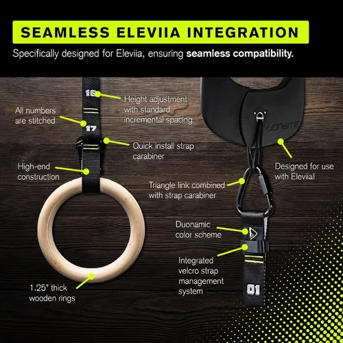 Miniatura 7 de Duonamic Eleviia: Portable Doorway Pull-Up Bar – Lightweight, Travel-Ready, 250 lb Capacity