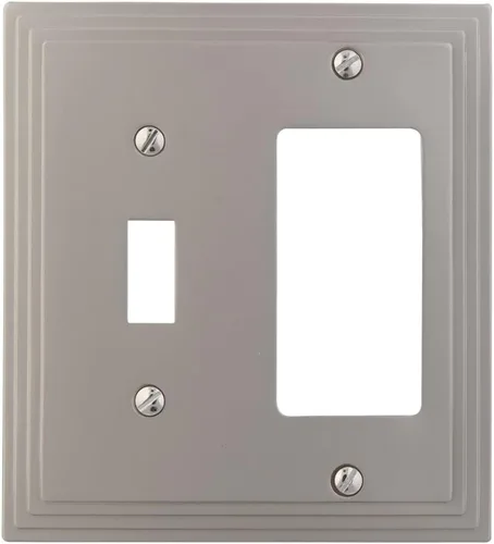 Miniatura 39 de Amerelle Steps Triple Rocker - Placa de pared de metal fundido en bronce envejecido