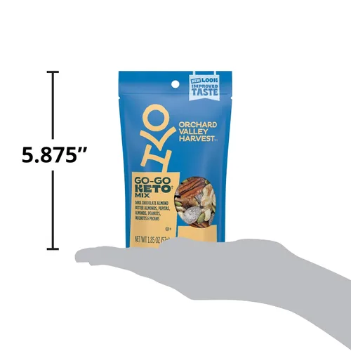 Miniatura 8 de Orchard Valley Harvest Go-Go Keto Mix, almendras de mantequilla de almendras de chocolate oscuro, cacahuetes, nueces y nueces, baja