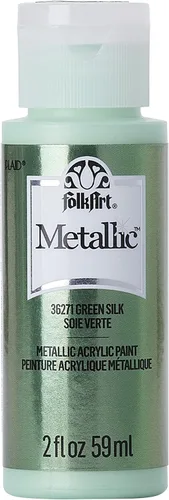Miniatura 27 de FolkArt Pintura Acrílica Metálica para Manualidades, Fucsia Chispeante 60 ml Pintura Premium con Acabado Metálico, Perfecta para Aplicar Fácilmente