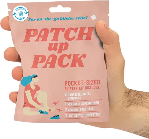 Paquete de parches, kit de ampolla portátil, tamaño de bolsillo, esenciales para exteriores, para alivio de ampollas en movimiento, perfecto para