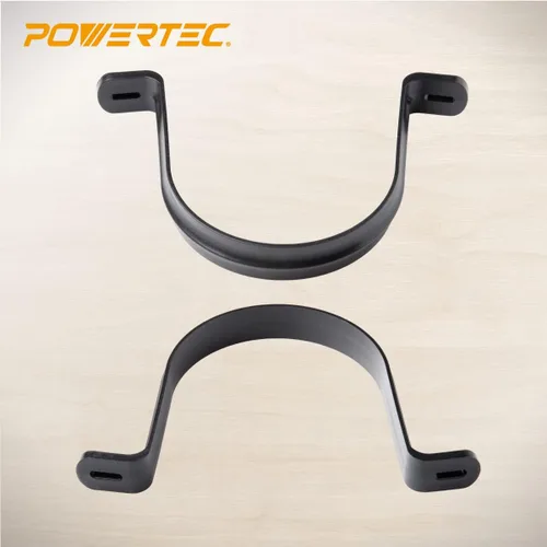 Miniatura 4 de POWERTEC 70343 Perchas para manguera de recolección de polvo de 4 pulgadas, tuberías y accesorios de recolección de polvo con tornillos de montaje