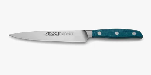 Miniatura 16 de Arcos Cuchillo de chef forjado de acero inoxidable tamaño 10 pulgadas. Mango profesional de micarta y borde especial de seda y hoja plateada 9.843