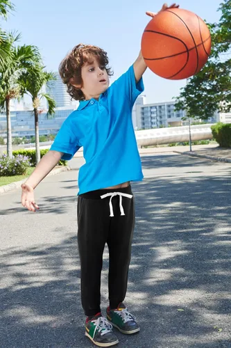 Miniatura 26 de Resinta Paquete de 3 pantalones deportivos de algodón para niños pequeños, pantalones deportivos con bolsillo, ropa de entrenamiento