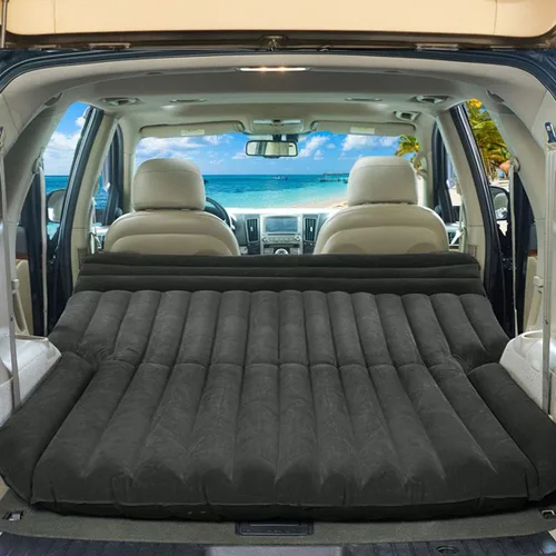 Miniatura 9 de Goplus - Colchón inflable para asiento trasero de auto, incluyen bomba de aire eléctrica, ideal para acampar, viajes o para dormir en casa, inflado